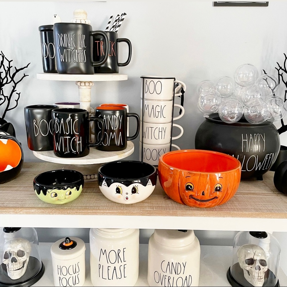 Johanna Parker Halloween 3 set nesting bowls - RARE